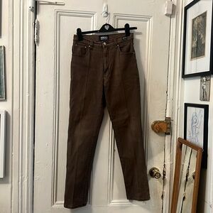 Versace brown jeans, size 31 yet runs small